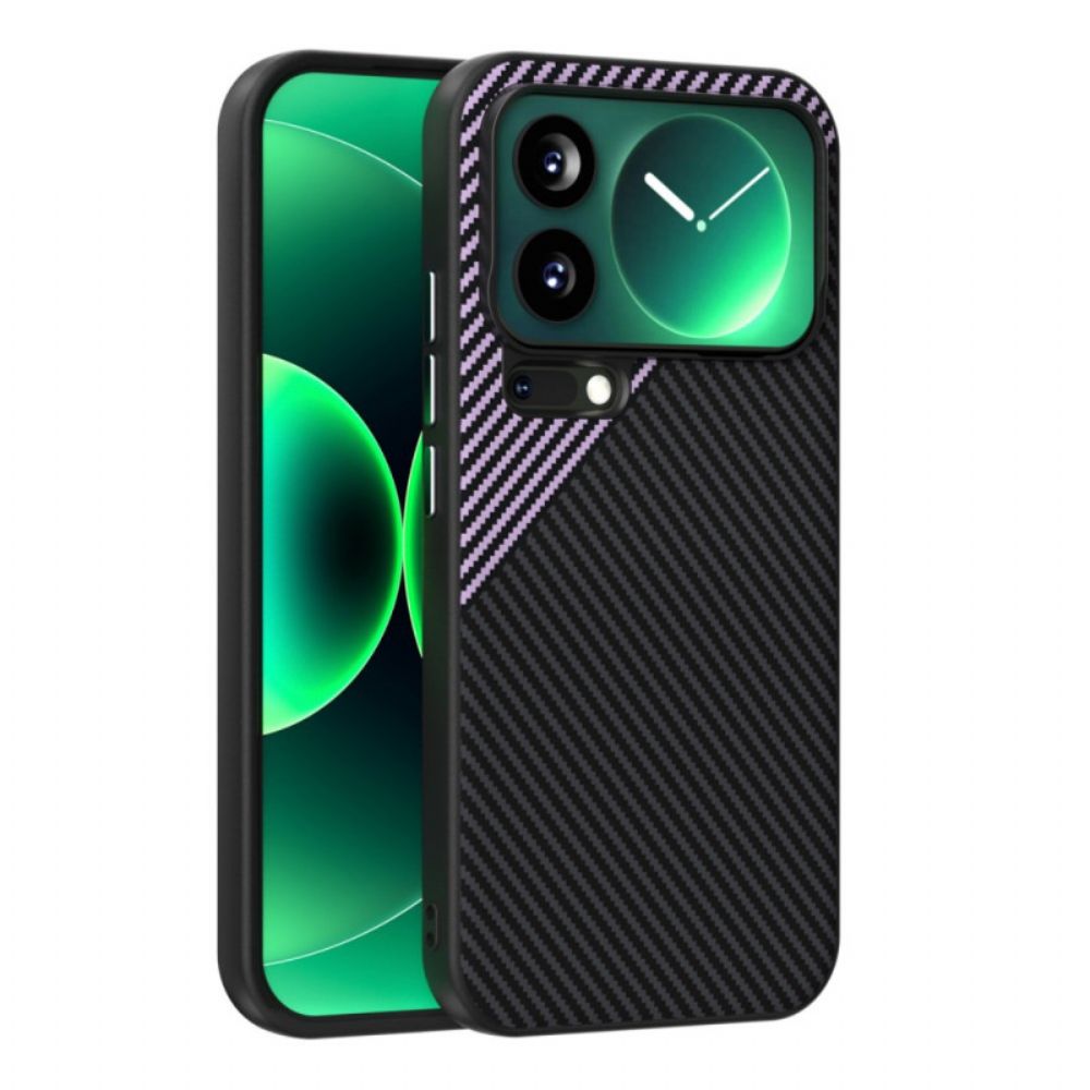 Hoesje Voor Xiaomi 17 Pro Max Abeel Carbon Fiber Magnetische Sluiting