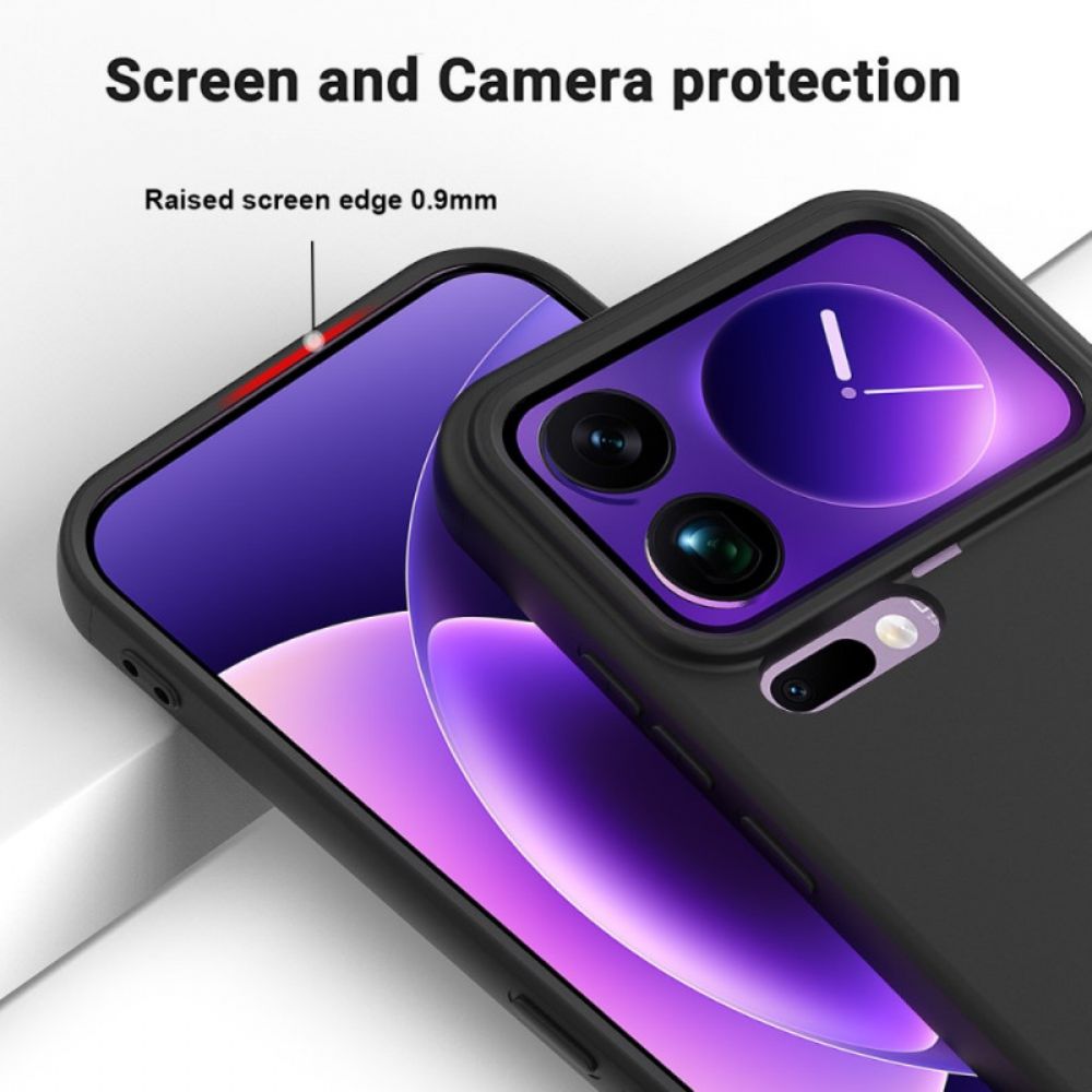 Hoesje Voor Xiaomi 17 Pro Max Vloeibare Siliconen Met Koord