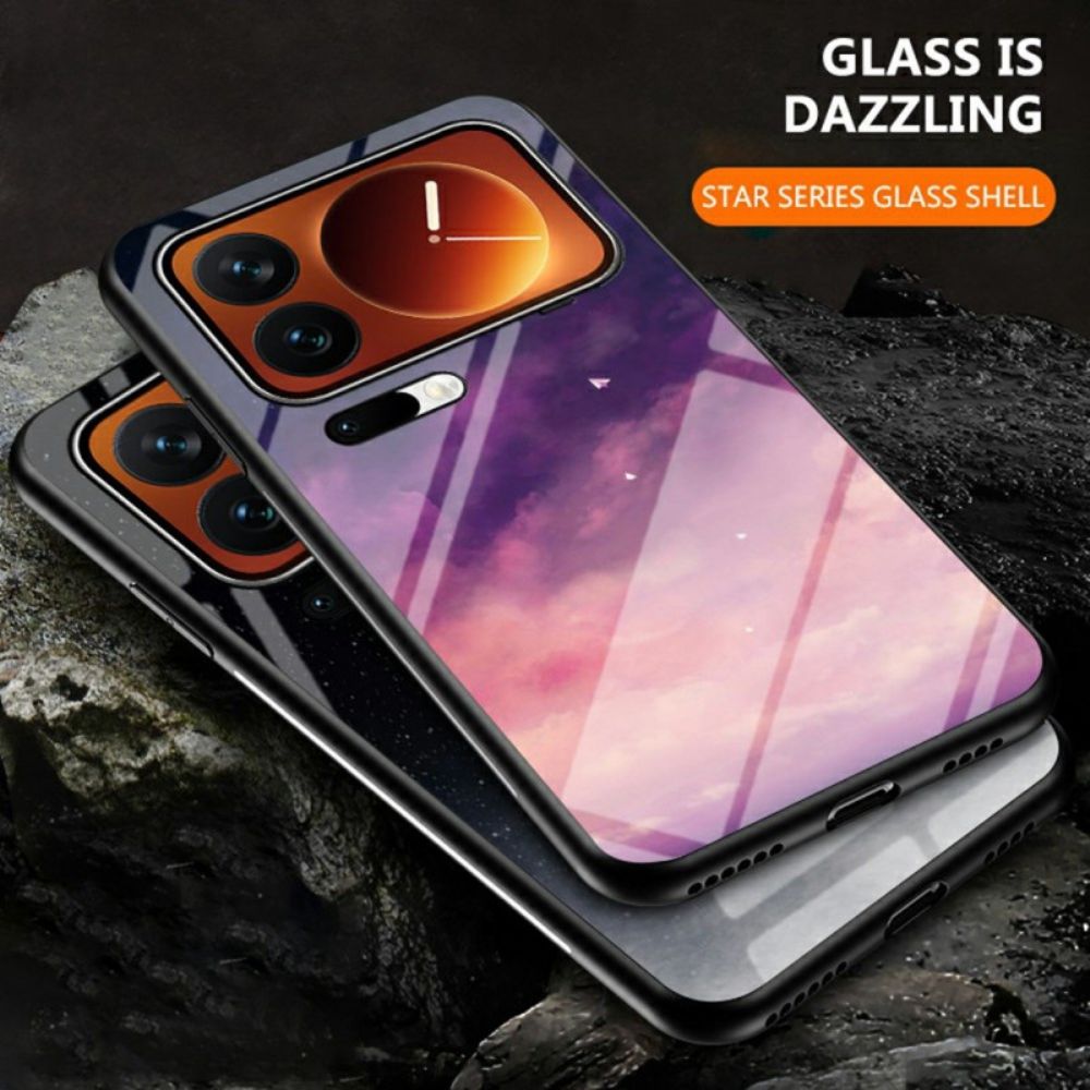 Hoesje Xiaomi 17 Pro Max Gehard Glas In Hemelsblauw