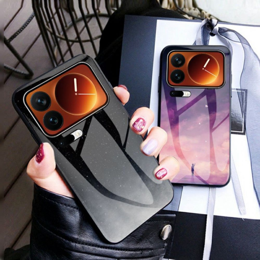 Hoesje Xiaomi 17 Pro Max Gehard Glas In Hemelsblauw