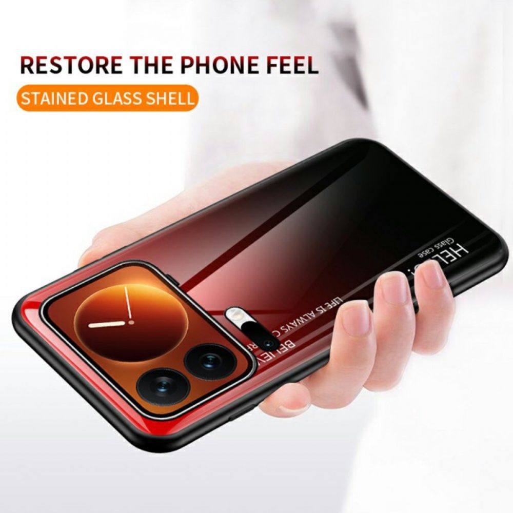 Hoesje Xiaomi 17 Pro Max Gehard Glas Met Hello-logo