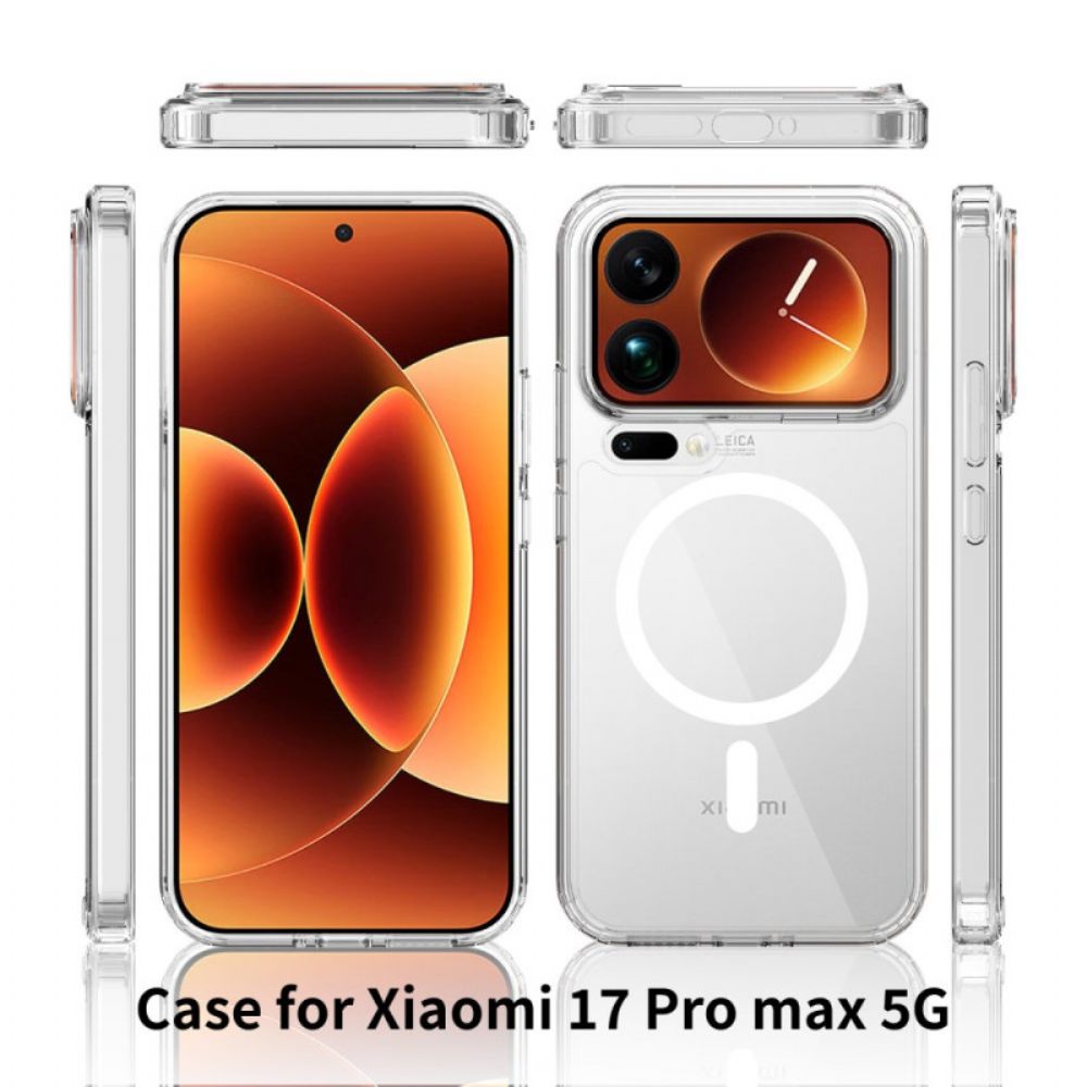 Hoesje Xiaomi 17 Pro Max Hybride Transparant En Magnetisch