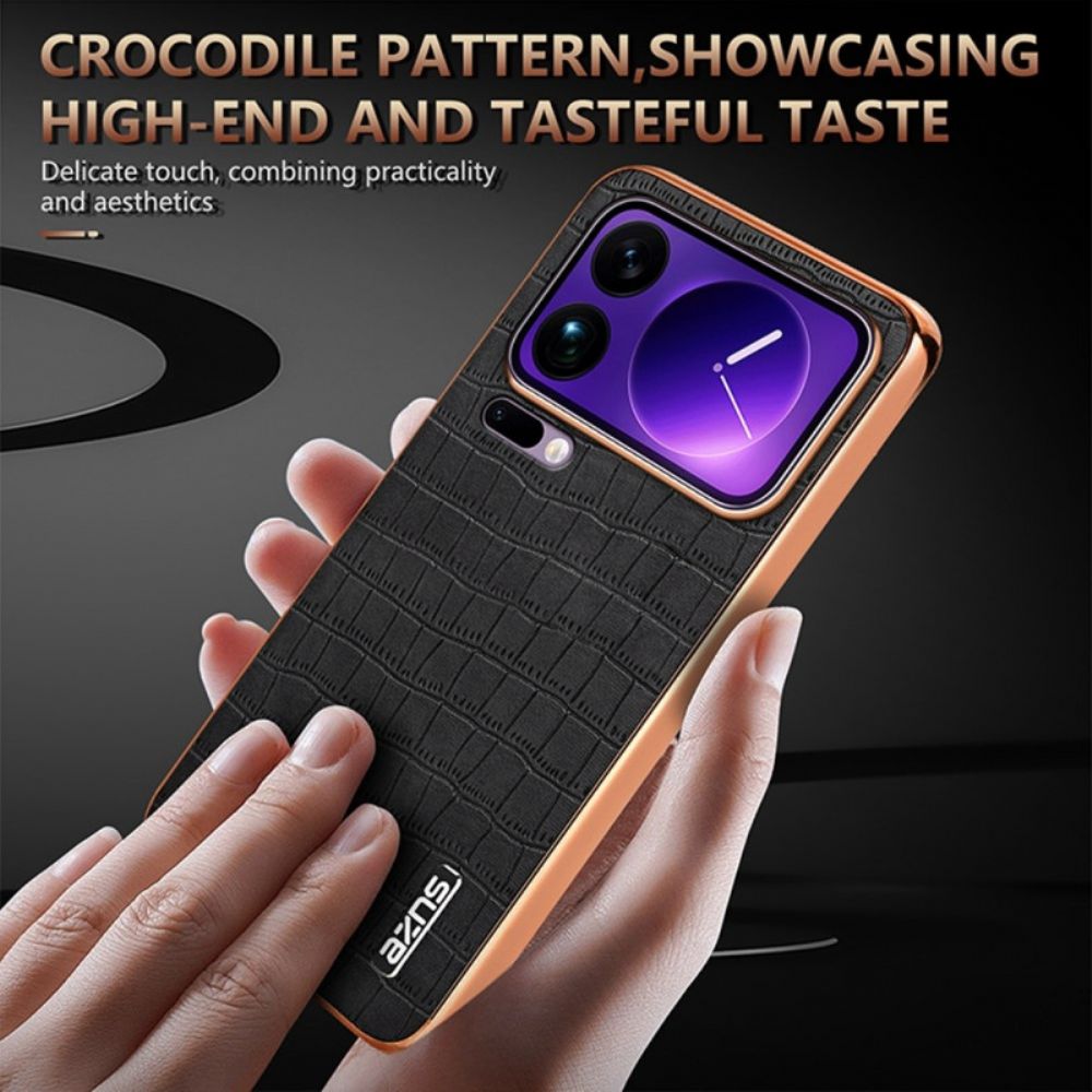 Hoesje Xiaomi 17 Pro Max Krokodil Textuur Azns
