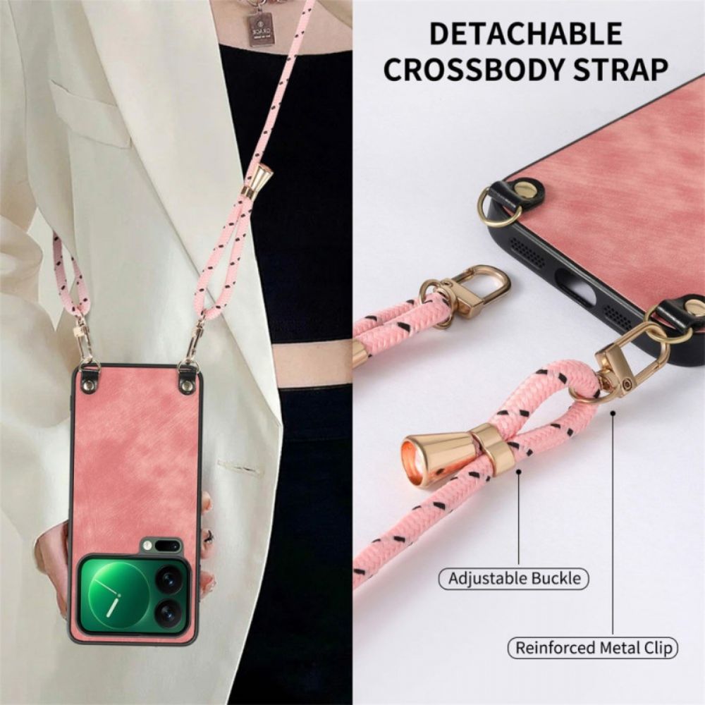 Hoesje Xiaomi 17 Pro Max Lederlook Bescherming Hoesje