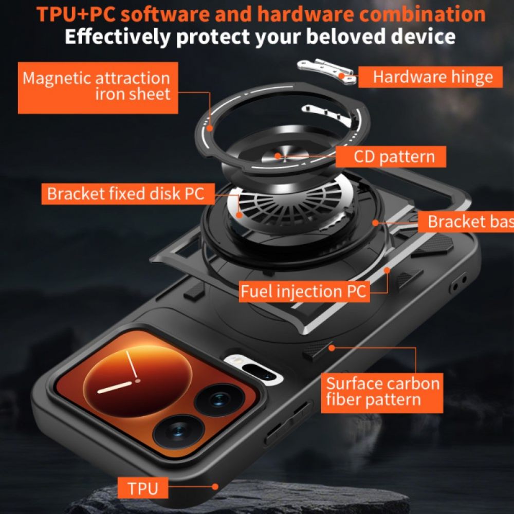 Hoesje Xiaomi 17 Pro Max Magnetisch Met Draaibare Standaard