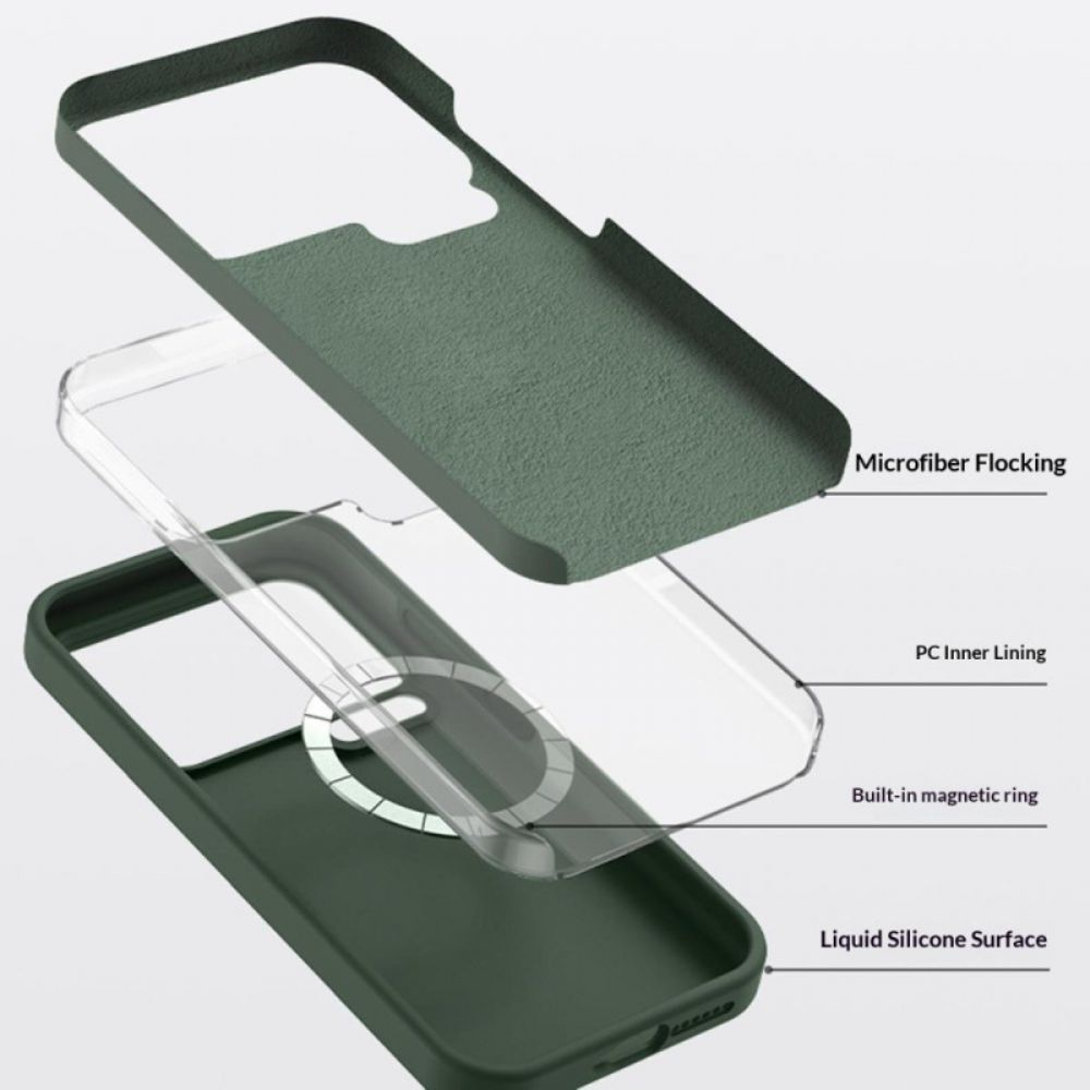 Hoesje Xiaomi 17 Pro Max Magnetische Vloeibare Siliconen