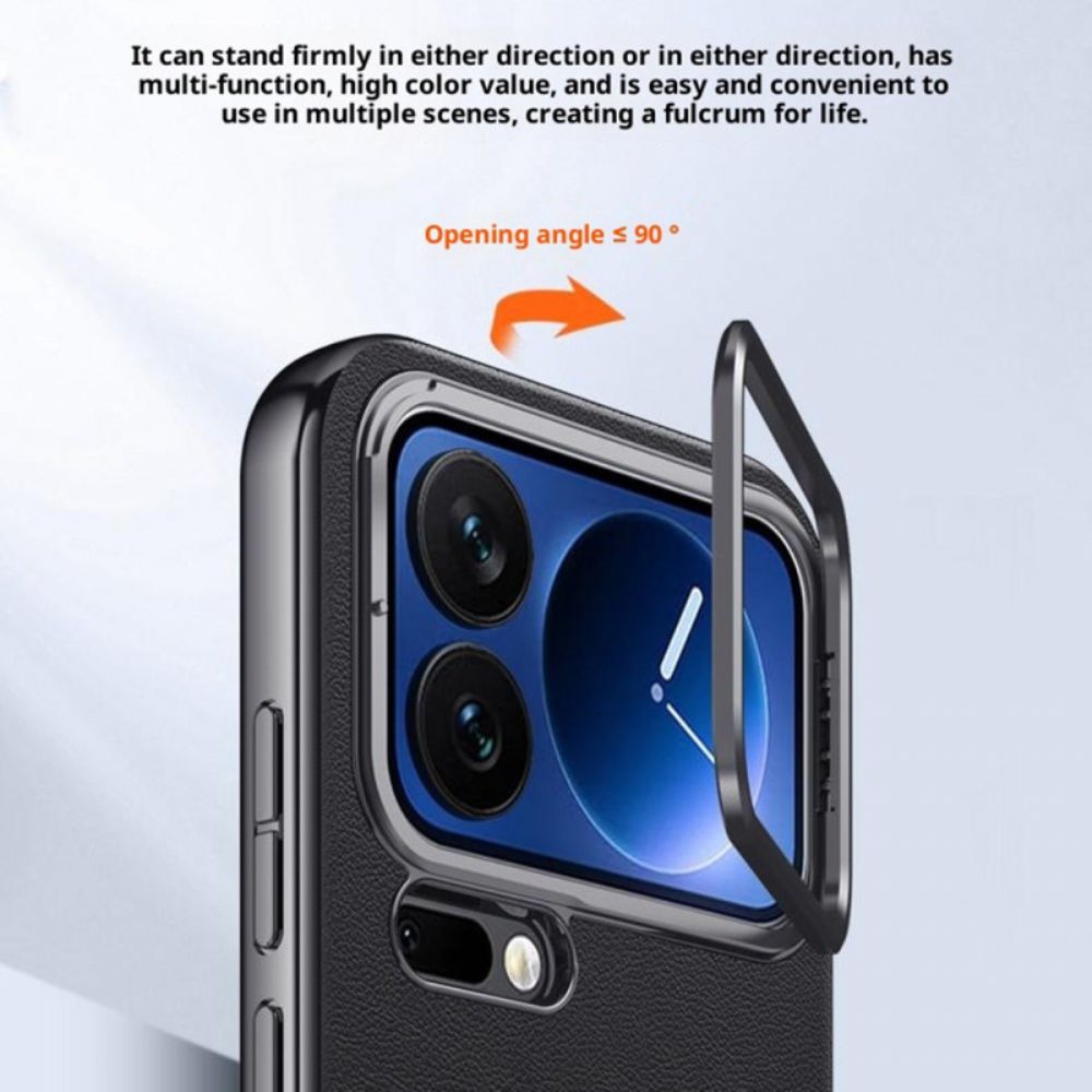 Hoesje Xiaomi 17 Pro Max Metalen Frame En Geïntegreerde Standaard