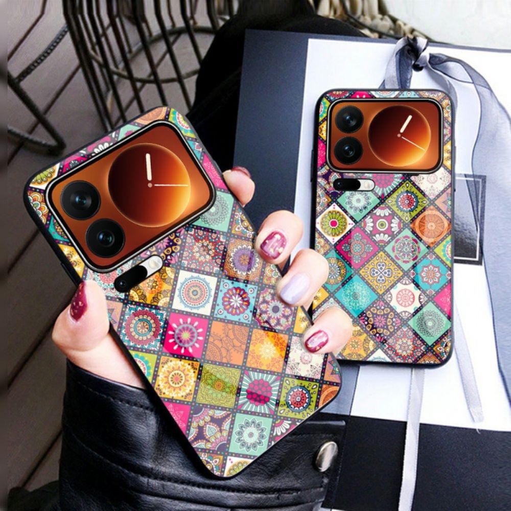 Hoesje Xiaomi 17 Pro Max Patchwork Standaard En Riem