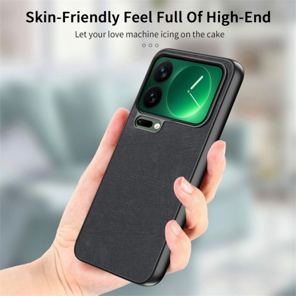 Hoesje Xiaomi 17 Pro Max Schokbestendig Slank Model Met Lederlook