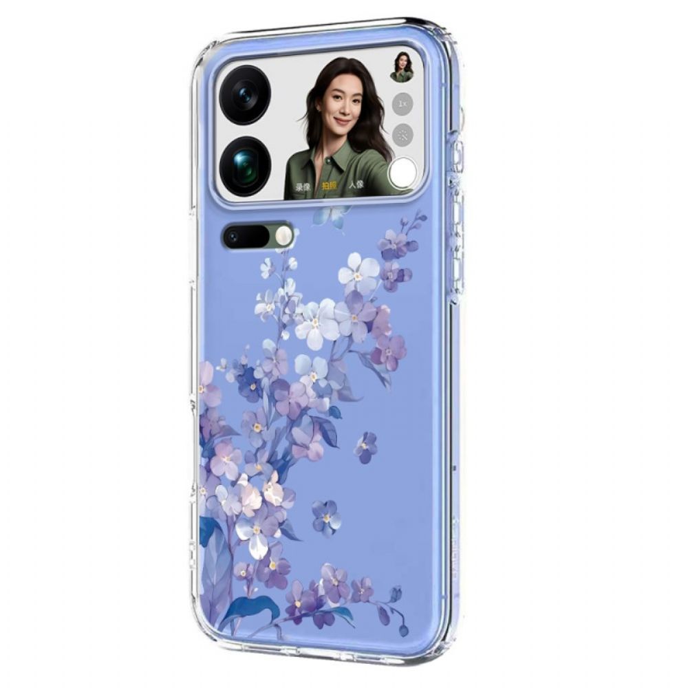 Hoesje Xiaomi 17 Pro Max Vlinders En Bloemen Bescherming Hoesje