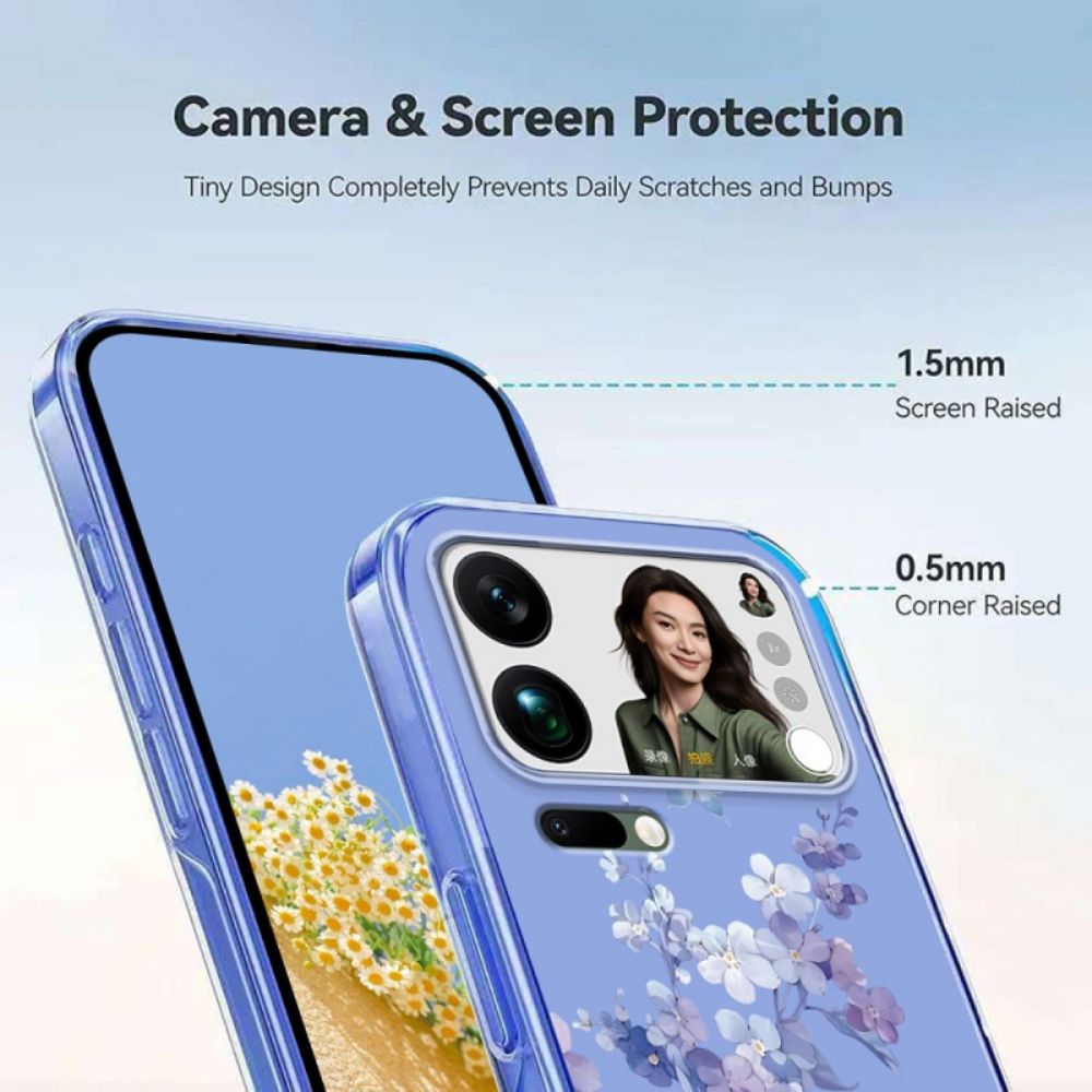 Hoesje Xiaomi 17 Pro Max Vlinders En Bloemen Bescherming Hoesje