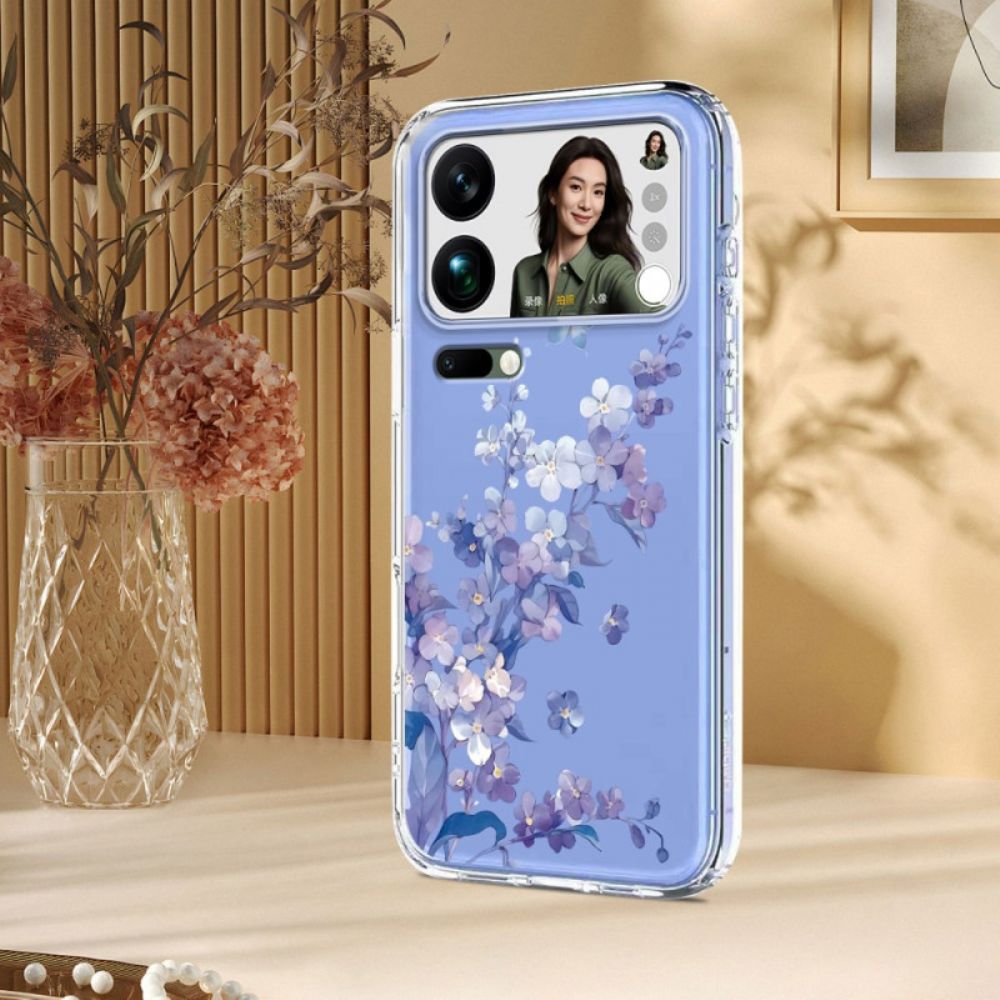 Hoesje Xiaomi 17 Pro Max Vlinders En Bloemen Bescherming Hoesje