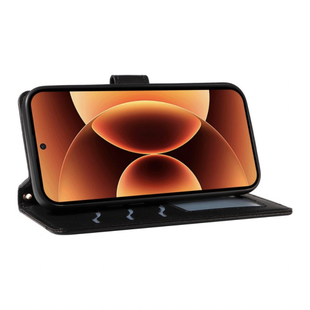 Leren Hoesje Voor Xiaomi 17 Pro Max Gewatteerd