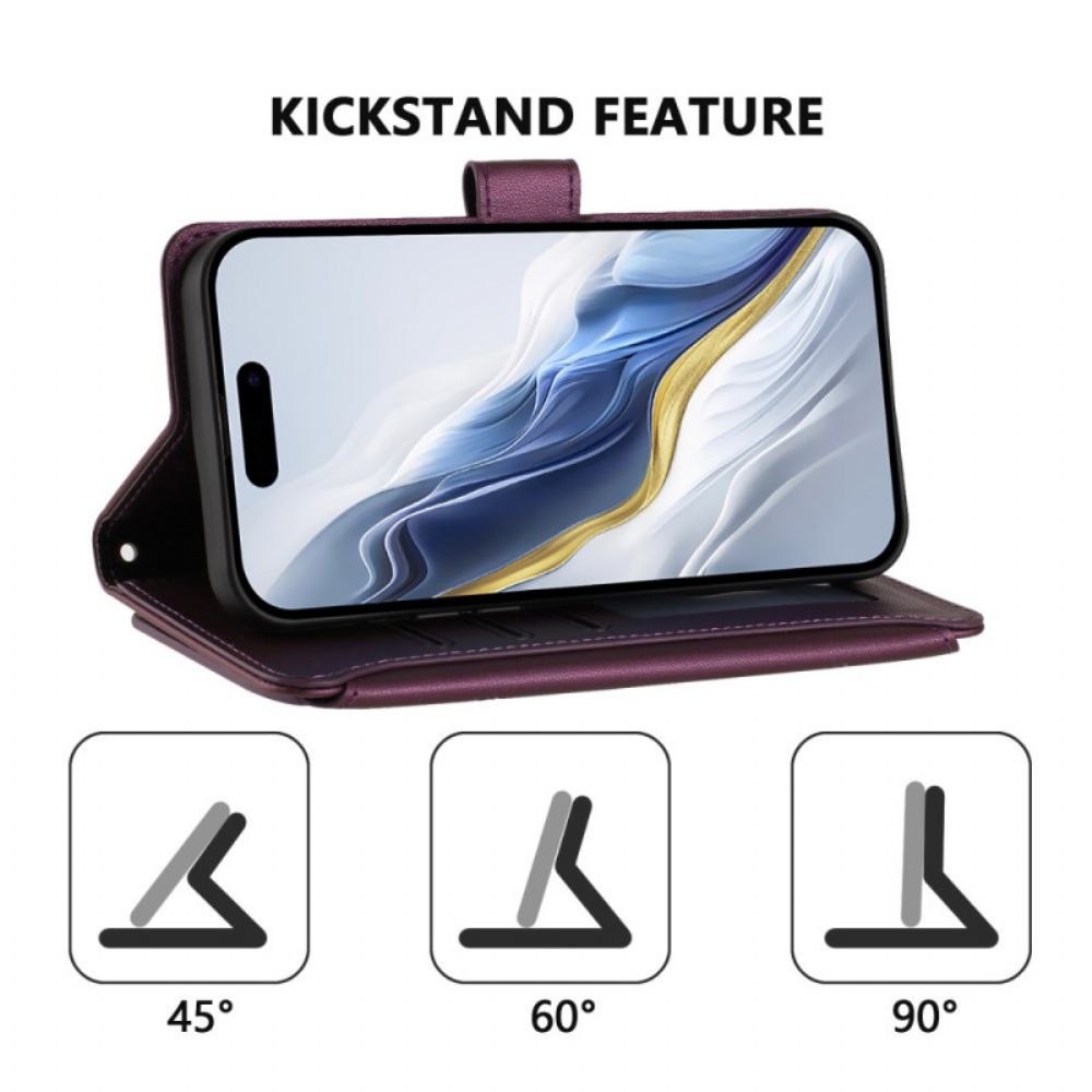 Leren Hoesje Voor Xiaomi 17 Pro Max Portemonnee Met Bloemenprint