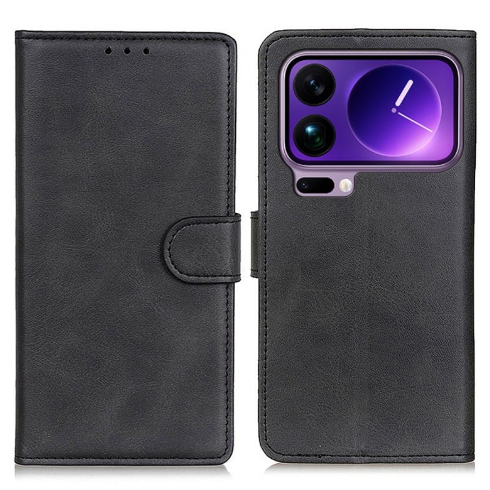 Leren Hoesje Xiaomi 17 Pro Max Mat Kunstleer Bescherming Hoesje