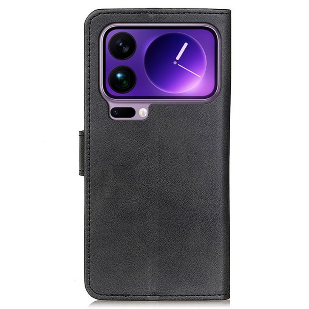 Leren Hoesje Xiaomi 17 Pro Max Mat Kunstleer Bescherming Hoesje