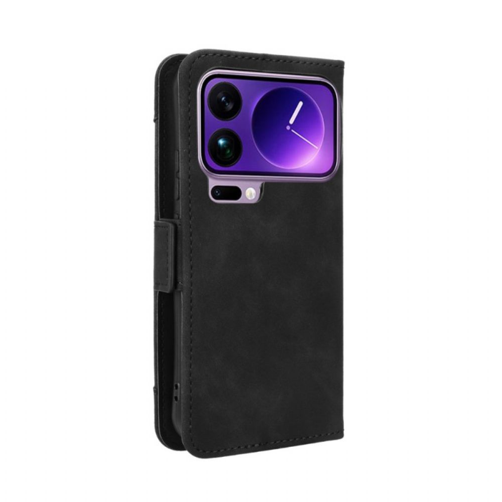 Leren Hoesje Xiaomi 17 Pro Max Meerdere Kaartsleuven Bescherming Hoesje