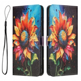 Leren Hoesje Xiaomi 17 Pro Max Zonnebloem
