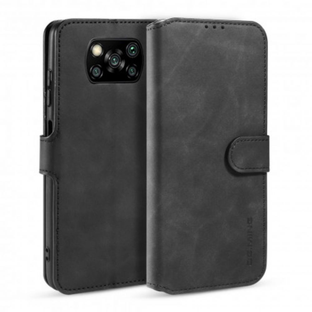 Folio-hoesje voor Poco X3 / X3 Pro / X3 NFC Dg.ming Retro