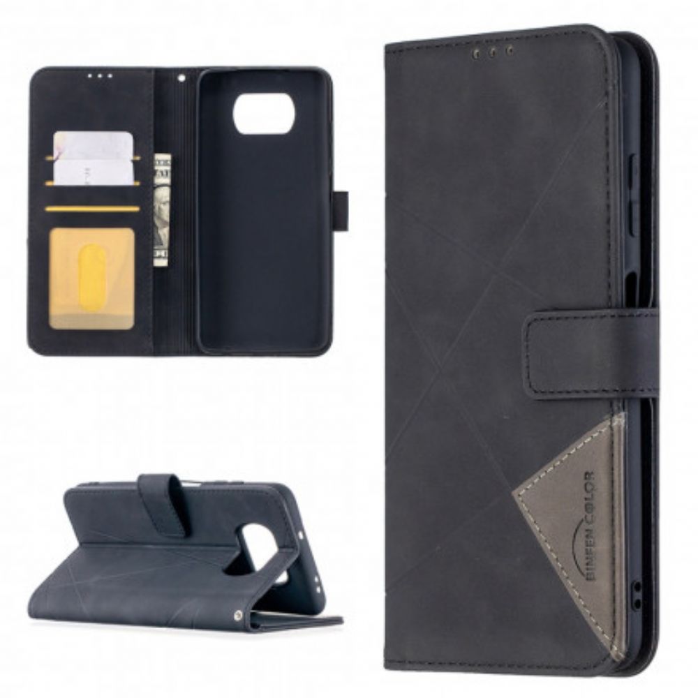 Folio-hoesje voor Poco X3 / X3 Pro / X3 NFC Driehoek Binfen Kleur