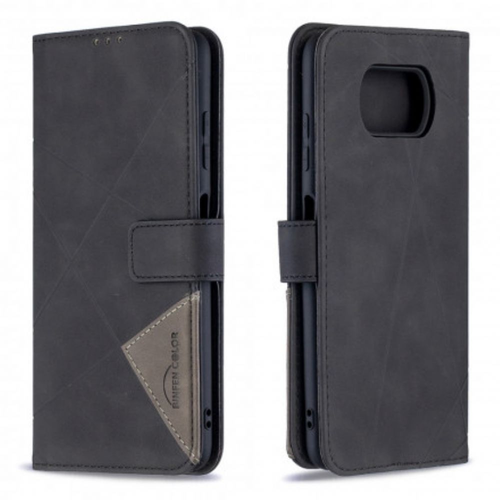 Folio-hoesje voor Poco X3 / X3 Pro / X3 NFC Driehoek Binfen Kleur