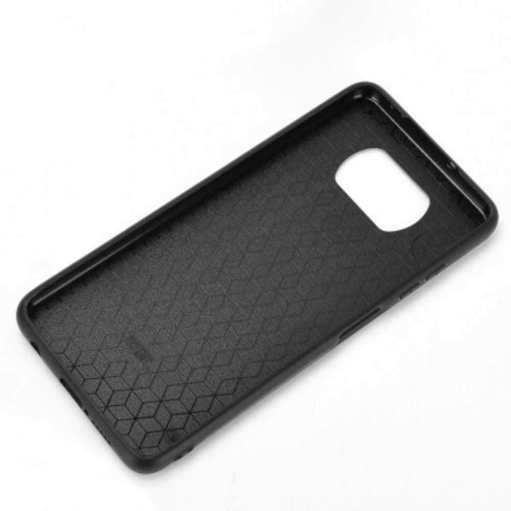 Hoesje voor Poco X3 / X3 Pro / X3 NFC Naad Leereffect
