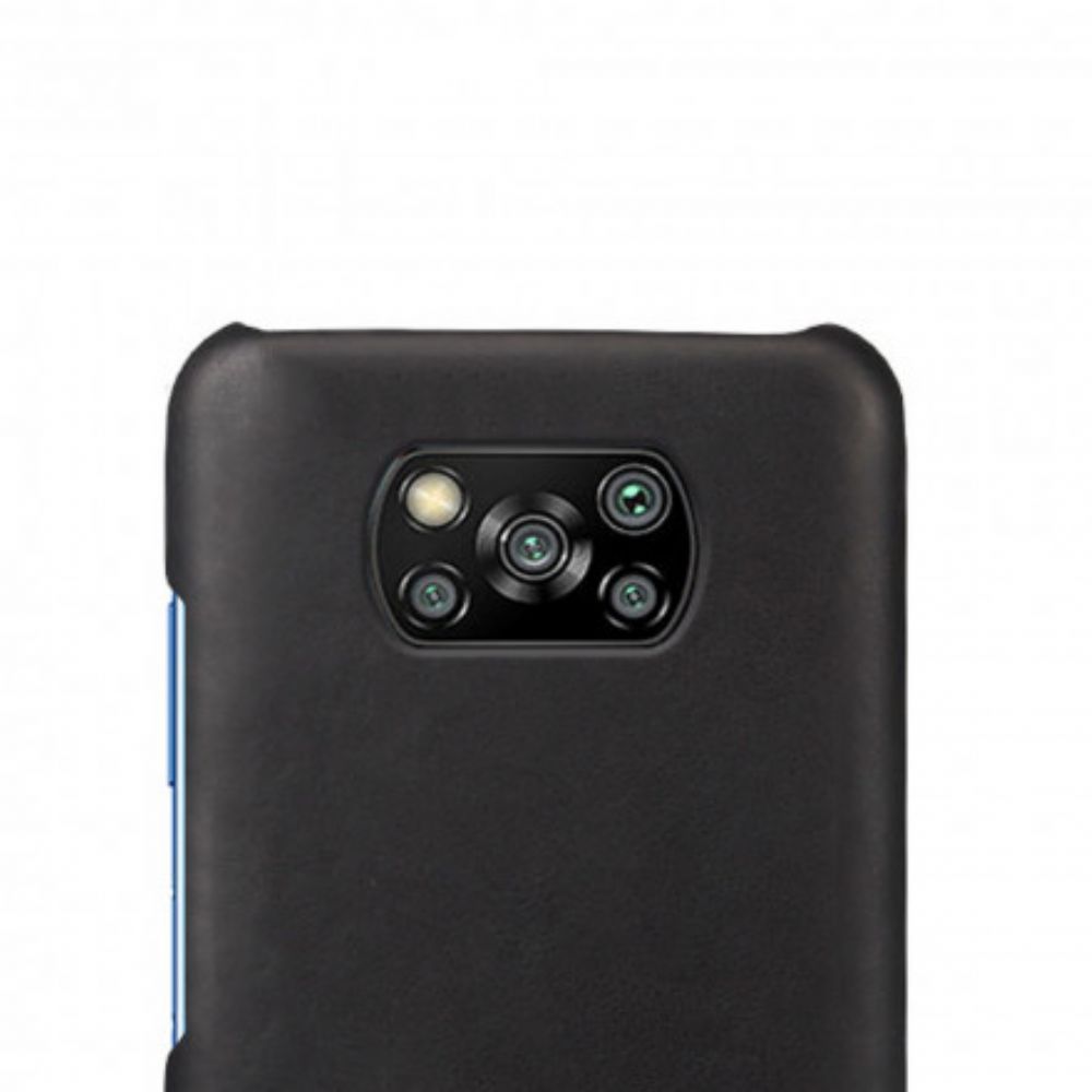 Telefoonhoesje voor Poco X3 / X3 Pro / X3 NFC Ksq Leereffect