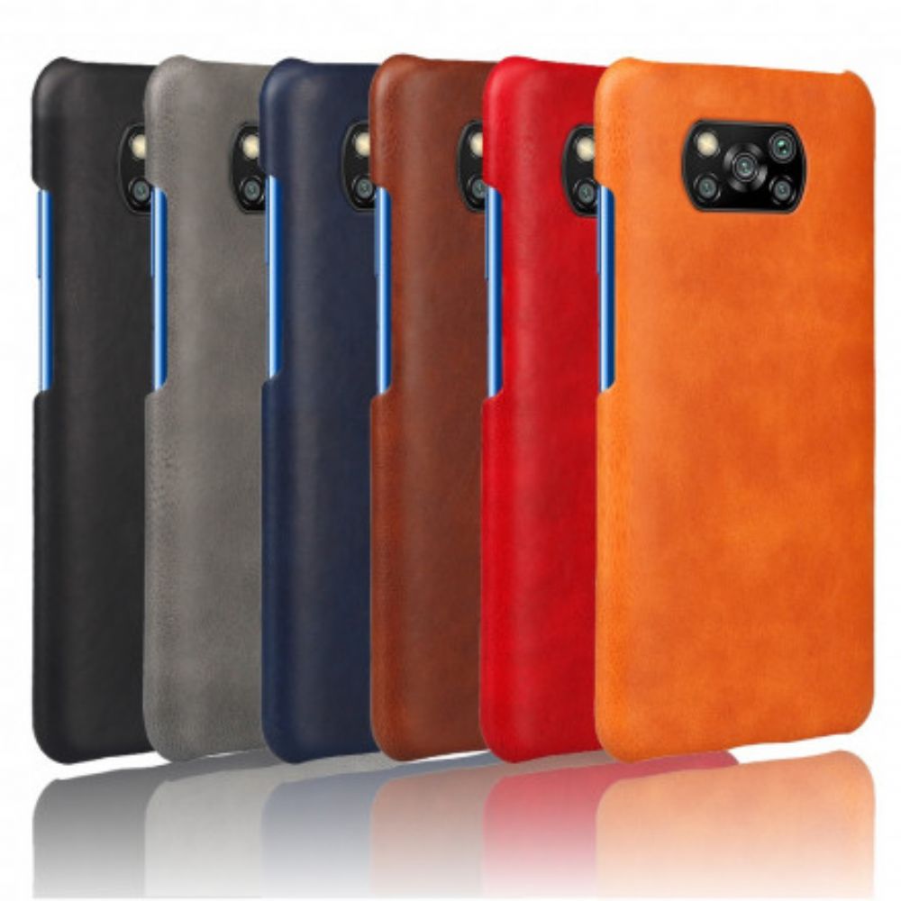 Telefoonhoesje voor Poco X3 / X3 Pro / X3 NFC Ksq Leereffect
