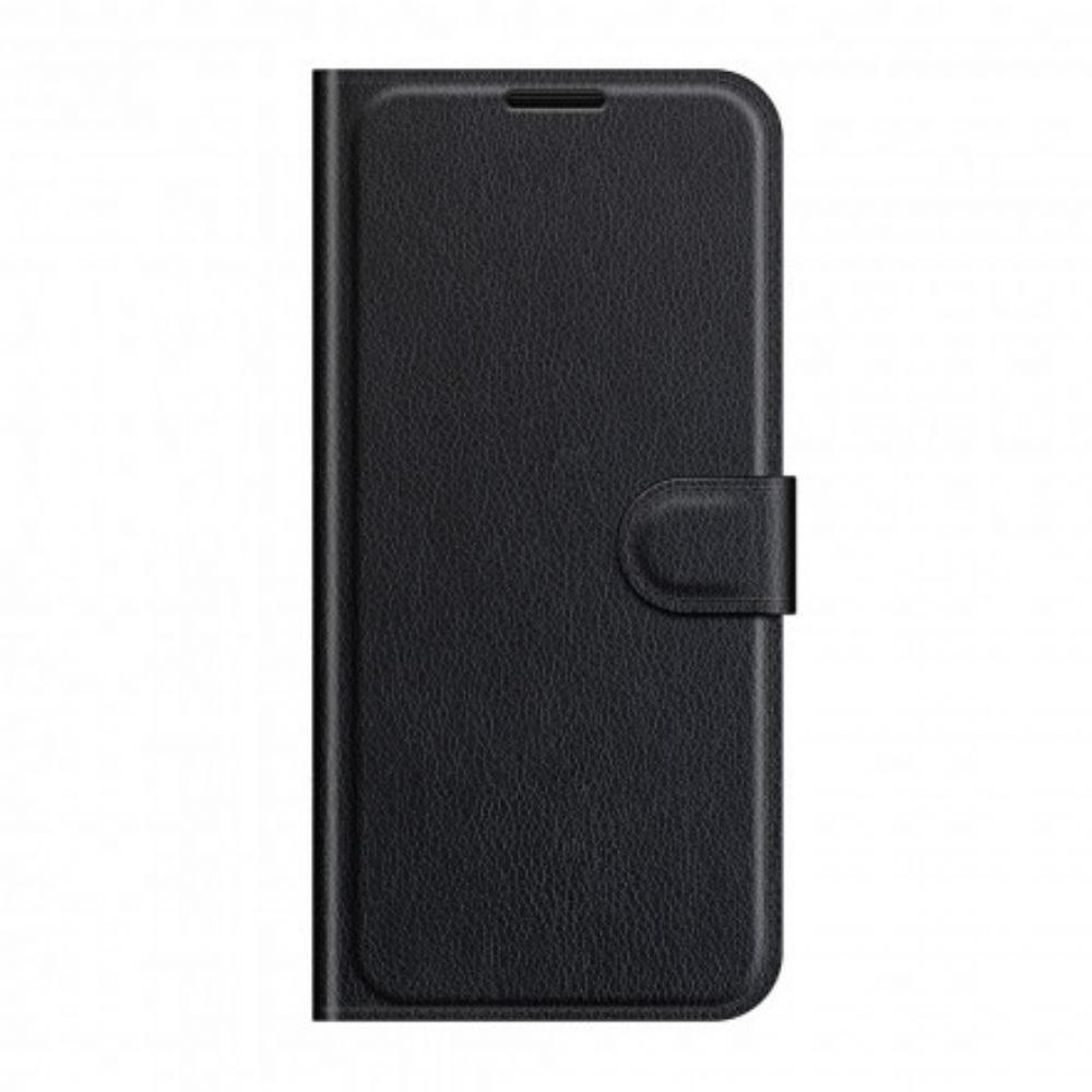 Leren Hoesje voor Asus Zenfone 8 Flip Folio-hoesje Klassiek Kunstleer