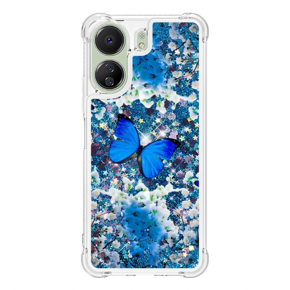 Hoesje Poco C65 Paillettenpatroon