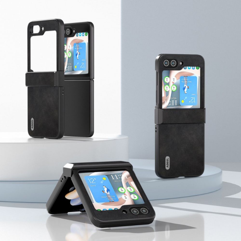 Hoesje Samsung Galaxy Z Flip 6 Abeel Vintage Lederen Stijl