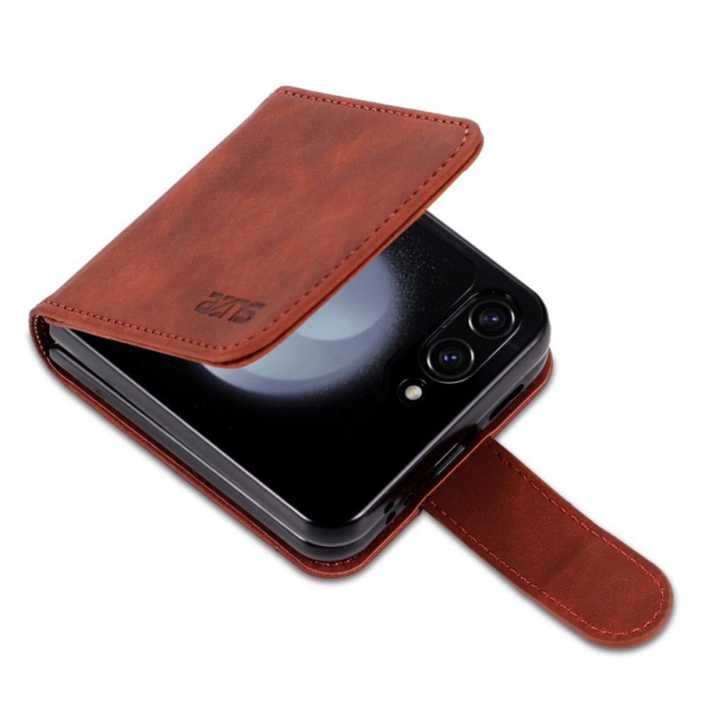 Hoesje Samsung Galaxy Z Flip 6 Kunstleer Azns-kaarthouder
