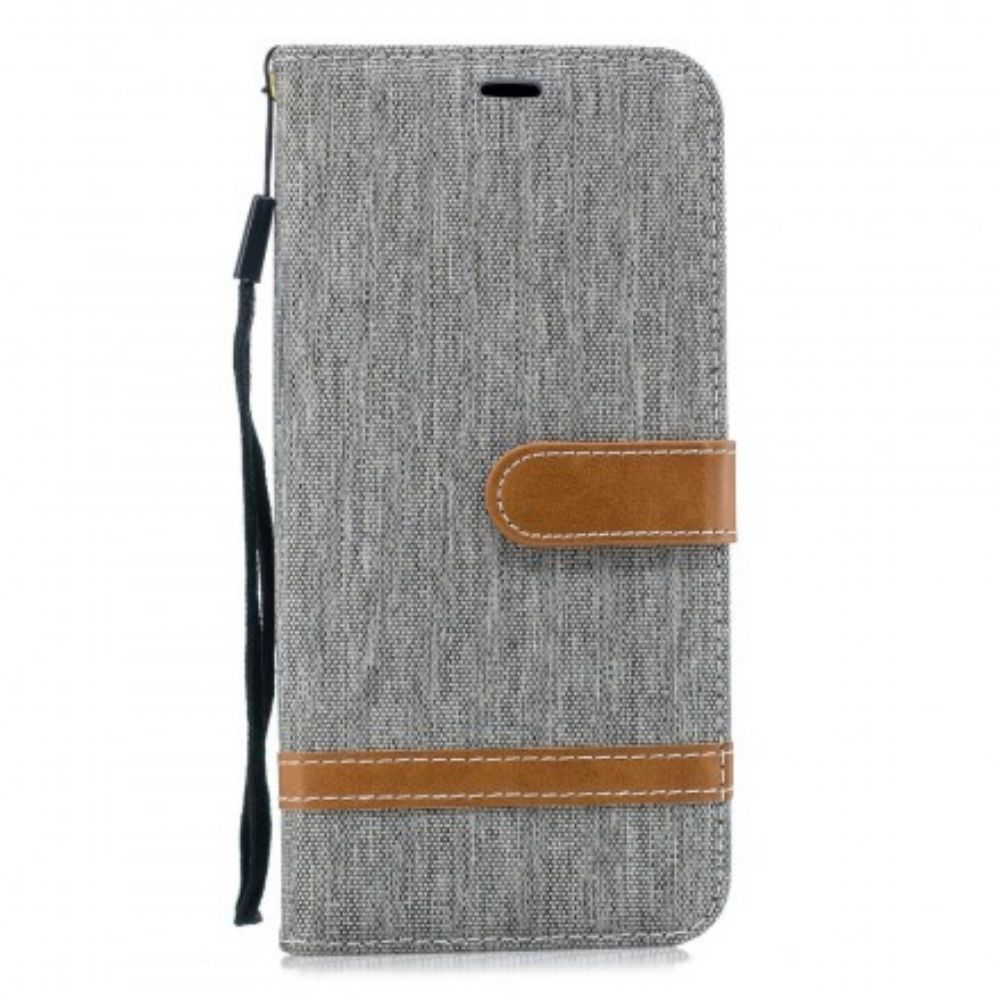Folio-hoesje voor Huawei Mate 20 Pro Met Ketting Band Met Stof En Leereffect