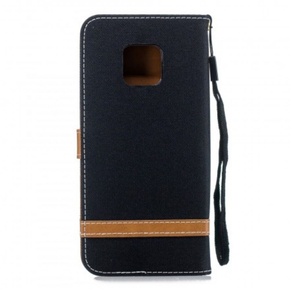Folio-hoesje voor Huawei Mate 20 Pro Met Ketting Band Met Stof En Leereffect