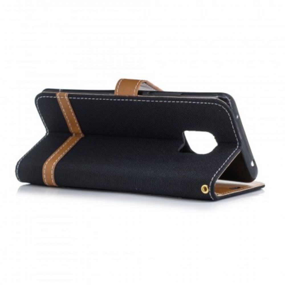 Folio-hoesje voor Huawei Mate 20 Pro Met Ketting Band Met Stof En Leereffect