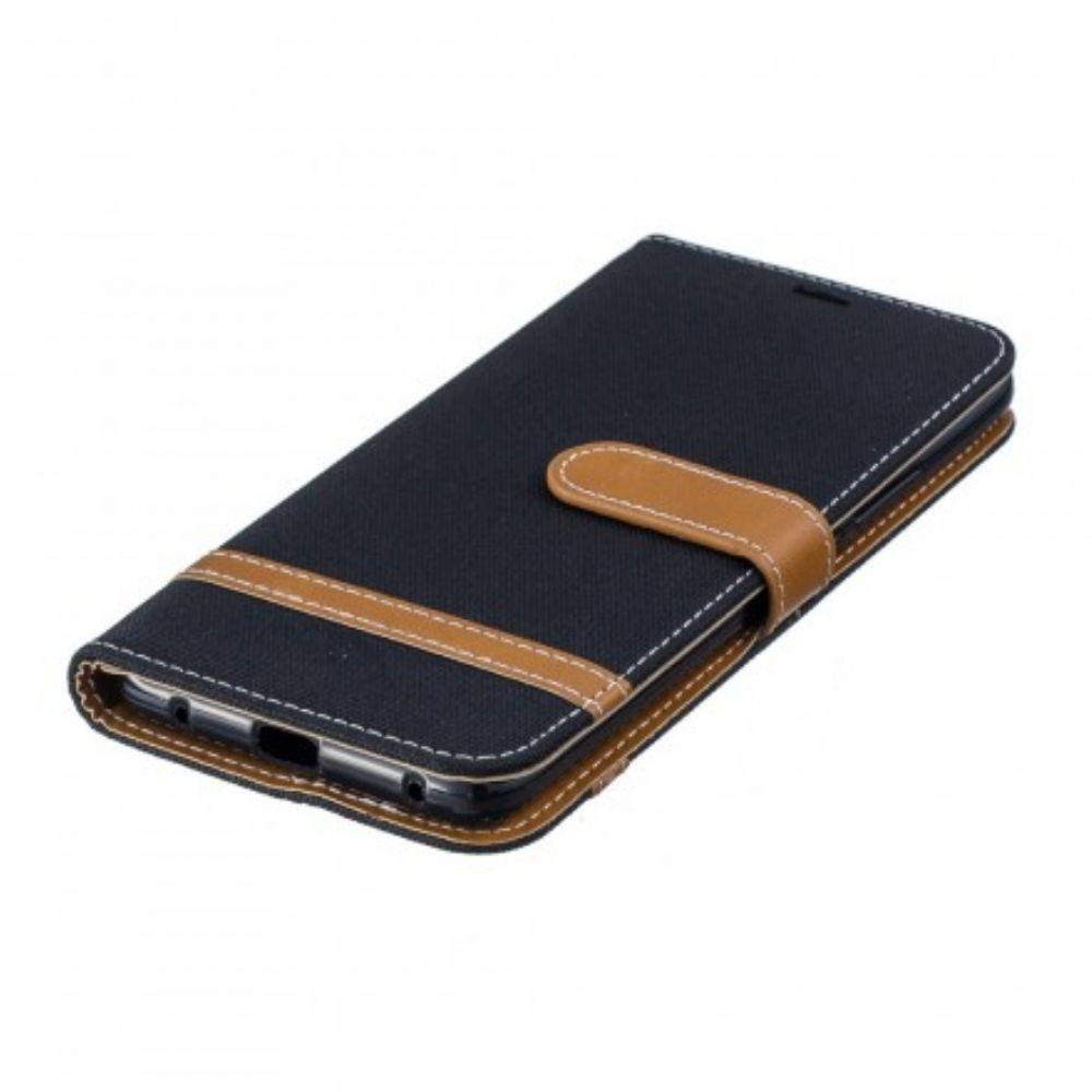 Folio-hoesje voor Huawei Mate 20 Pro Met Ketting Band Met Stof En Leereffect