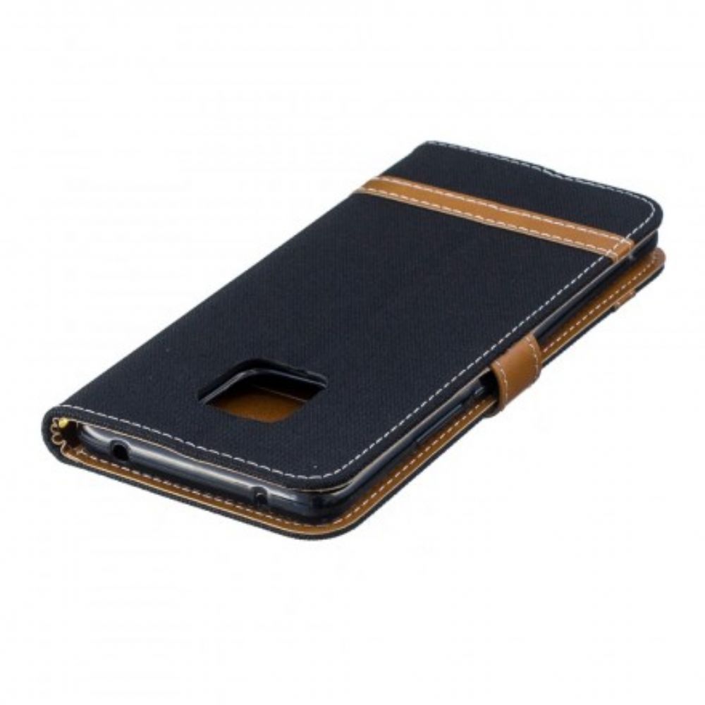 Folio-hoesje voor Huawei Mate 20 Pro Met Ketting Band Met Stof En Leereffect