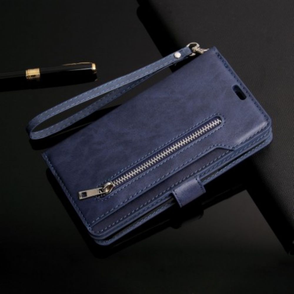 Folio-hoesje voor Huawei Mate 20 Pro Portemonnee Met Lanyard