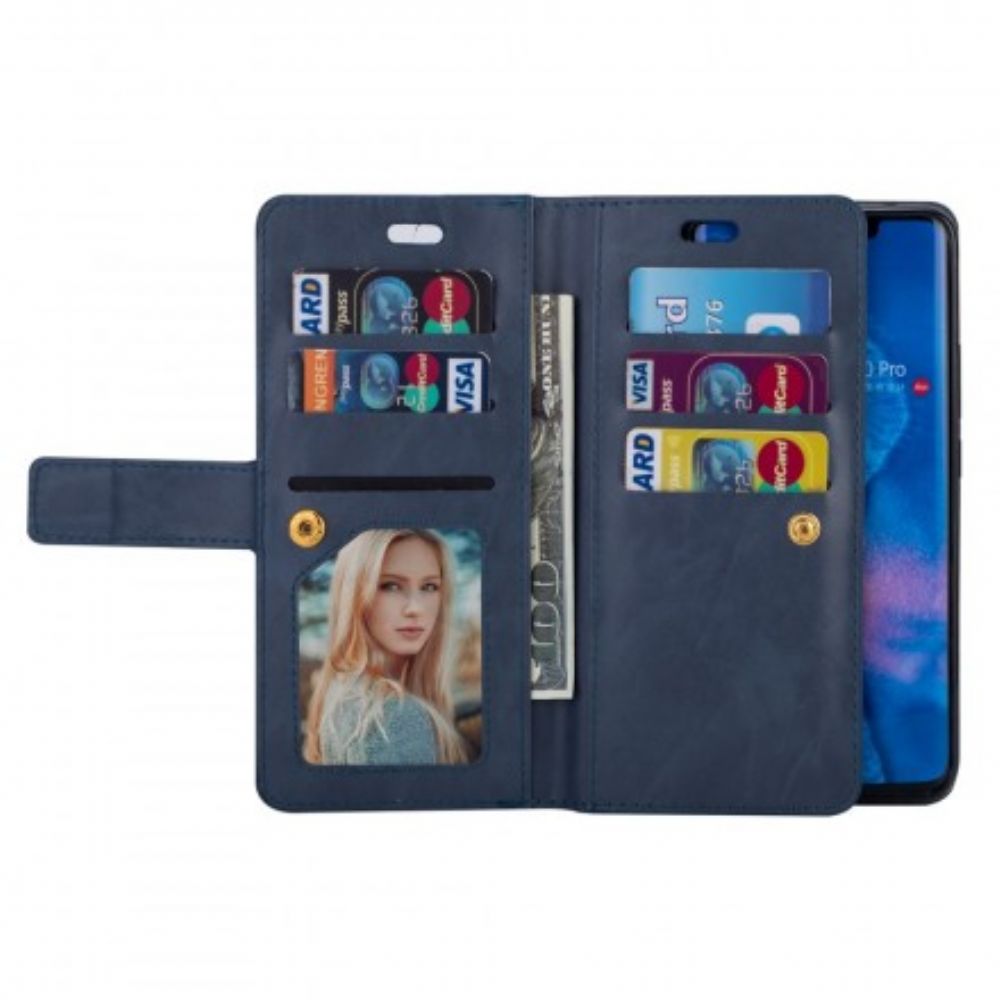 Folio-hoesje voor Huawei Mate 20 Pro Portemonnee Met Lanyard