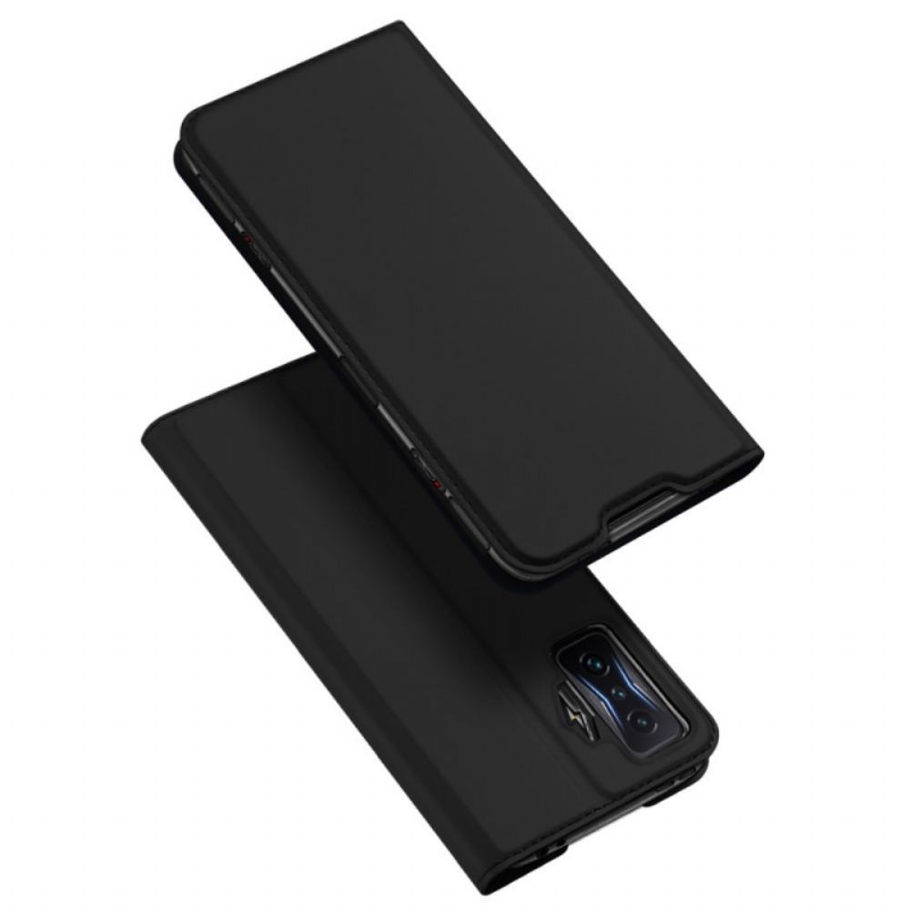 Bescherming Hoesje voor Poco F4 GT Folio-hoesje Dux Ducis Pro-serie Skin