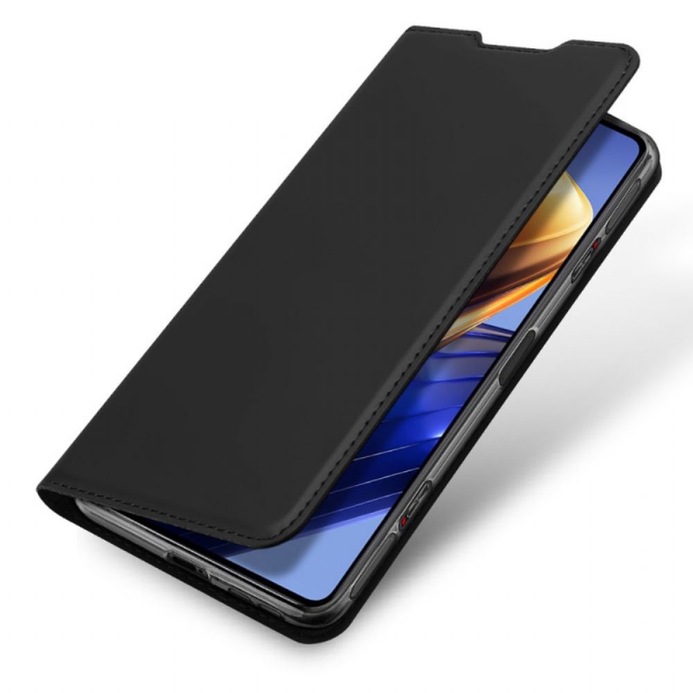 Bescherming Hoesje voor Poco F4 GT Folio-hoesje Dux Ducis Pro-serie Skin