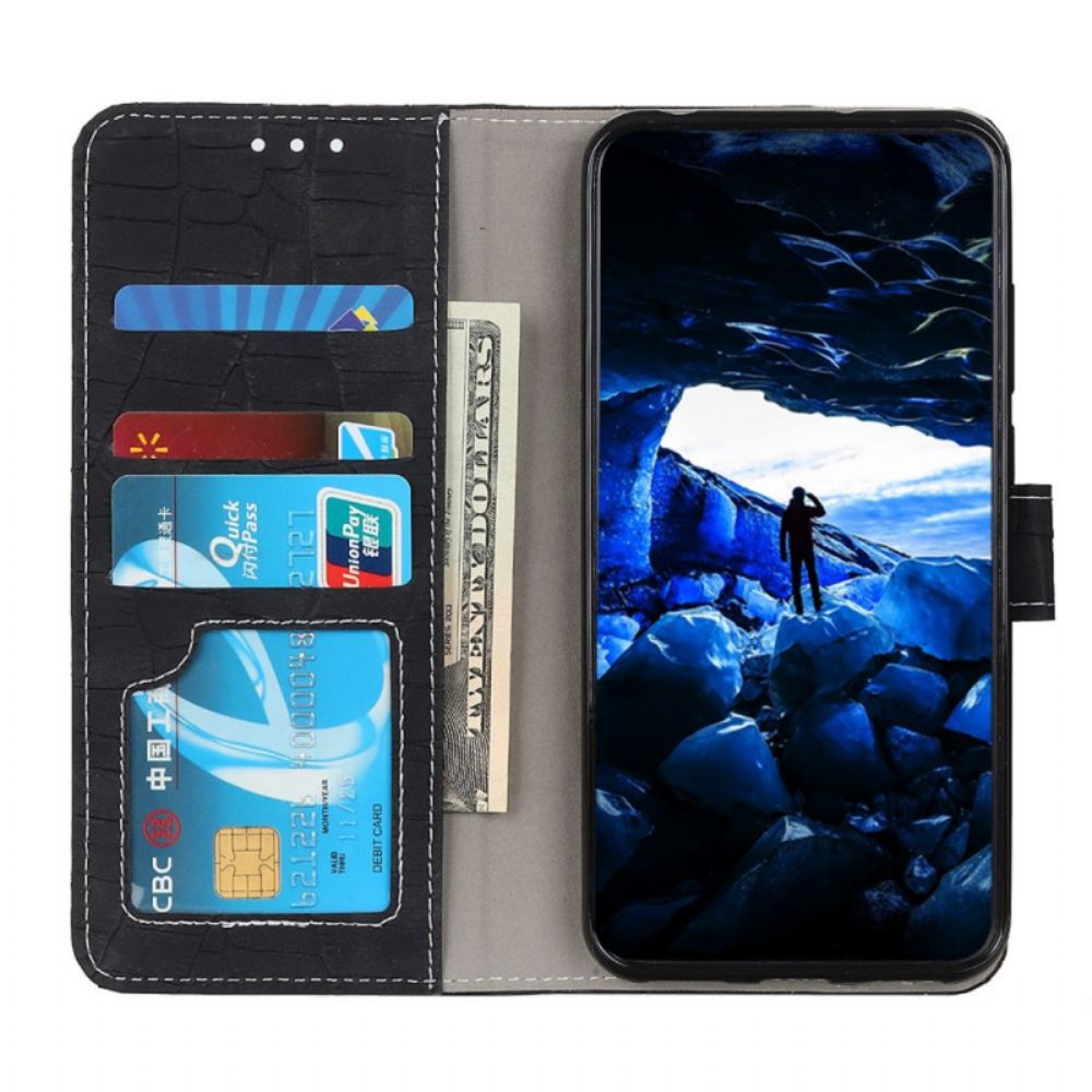 Leren Hoesje voor Poco F4 GT Krokodillenleer Stijl