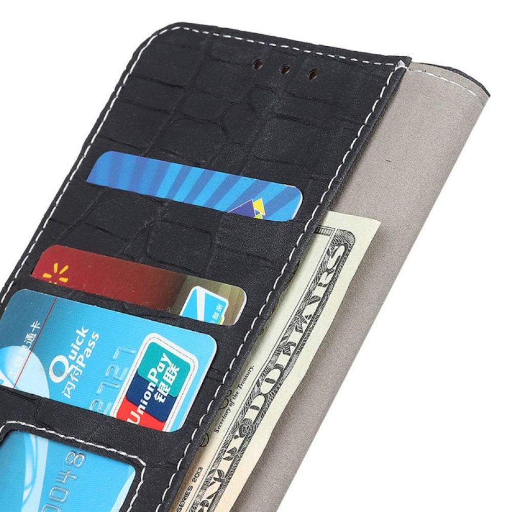 Leren Hoesje voor Poco F4 GT Krokodillenleer Stijl
