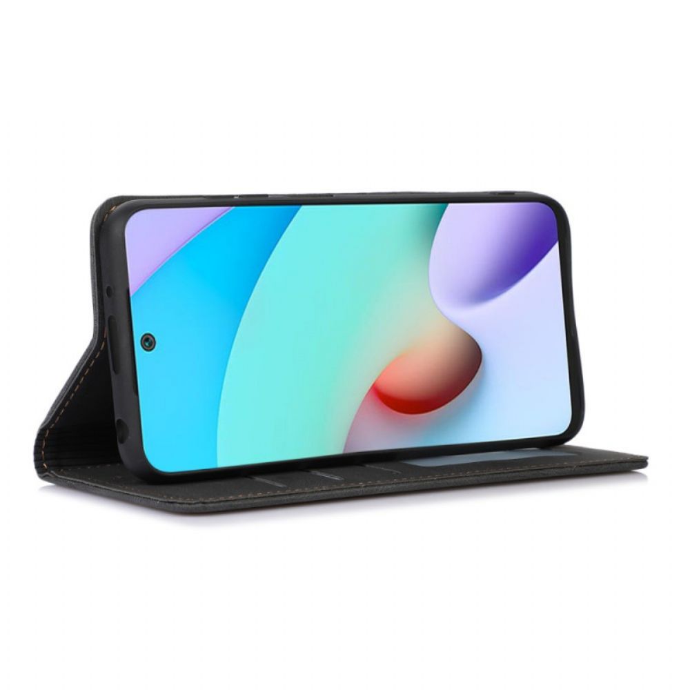 Bescherming Hoesje voor Xiaomi Redmi Note 11 Pro Plus 5G Folio-hoesje Lijn Lederen Stijl