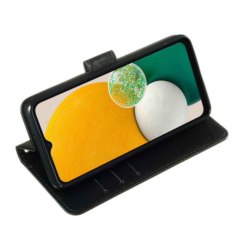 Flip Case voor Xiaomi Redmi Note 11 Pro Plus 5G Met Ketting Effen Strappy