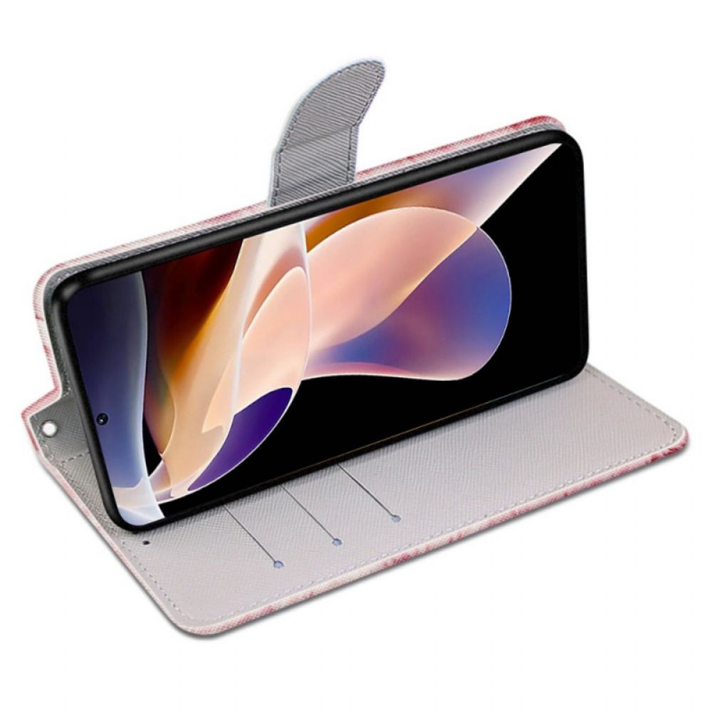 Flip Case voor Xiaomi Redmi Note 11 Pro Plus 5G Vinger Hart