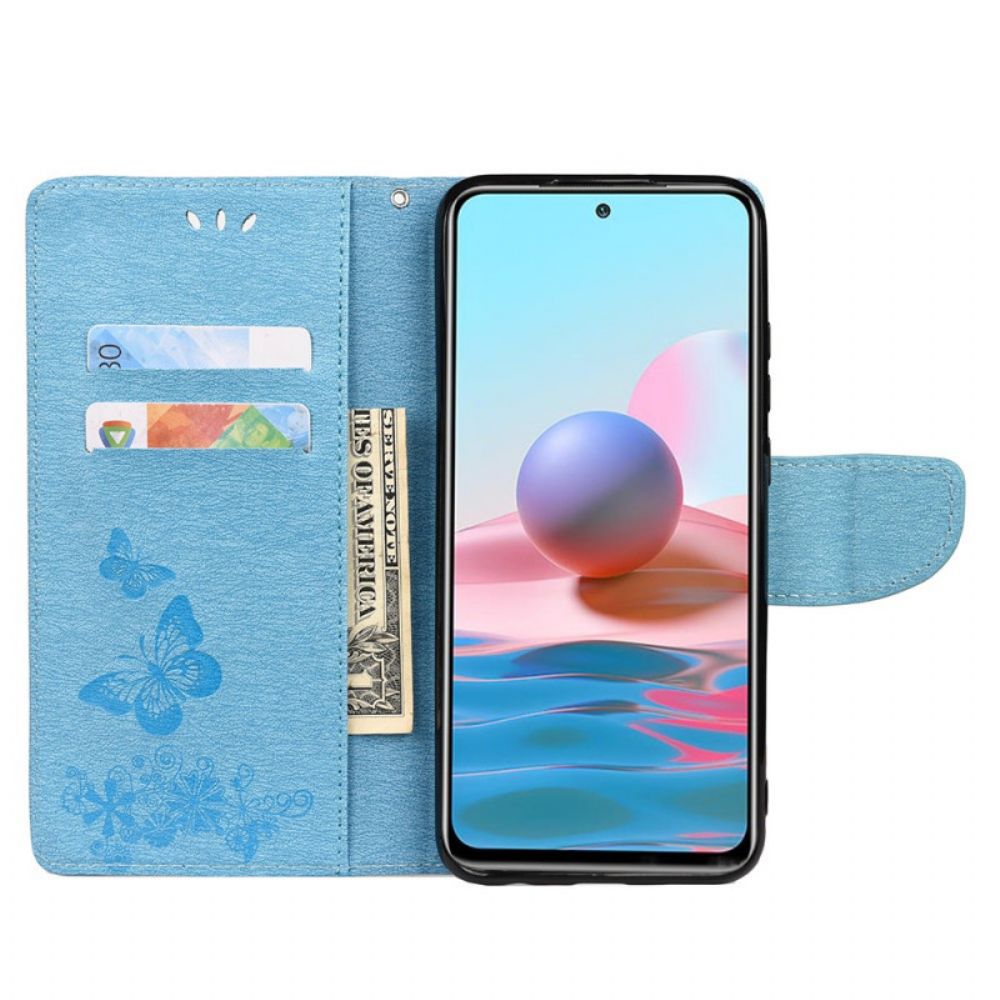 Folio-hoesje voor Xiaomi Redmi Note 11 Pro Plus 5G Alleen Vlinders