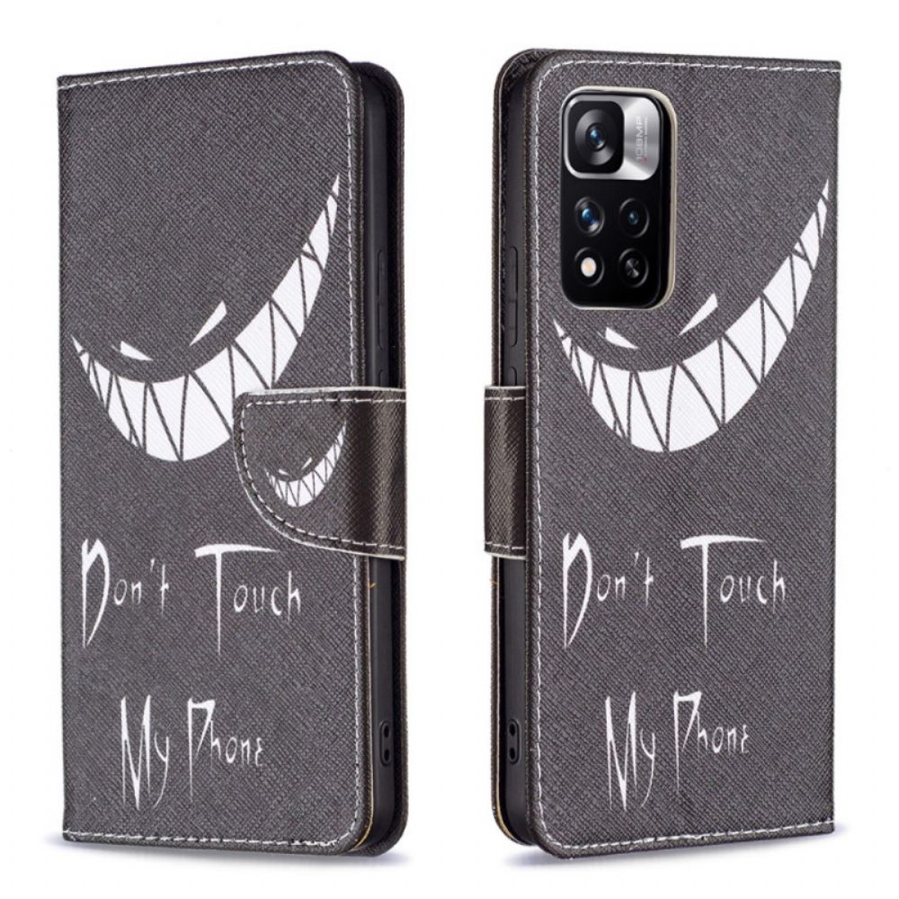 Folio-hoesje voor Xiaomi Redmi Note 11 Pro Plus 5G Duivelstelefoon