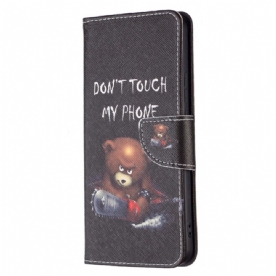 Folio-hoesje voor Xiaomi Redmi Note 11 Pro Plus 5G Gevaarlijke Beer
