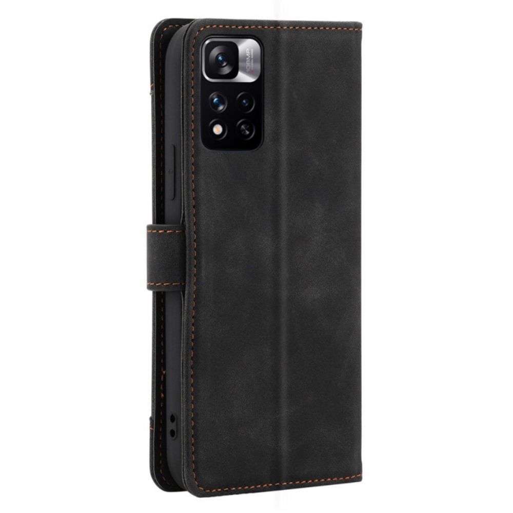 Folio-hoesje voor Xiaomi Redmi Note 11 Pro Plus 5G Met Case Craft-riem